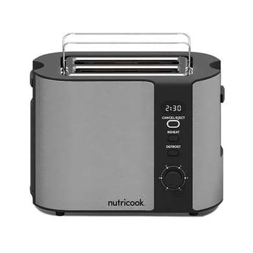 Nutricook 2 Slices Digital Display Toaster Silver