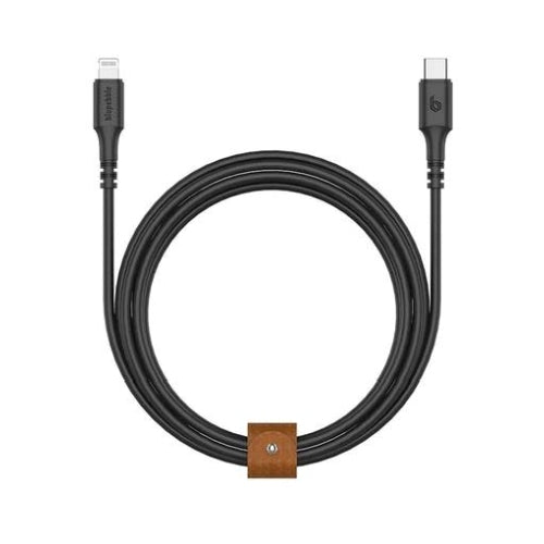 Blupebble PowerFlow USB Type-C To Lightning Data Sync And Charging Cable Black