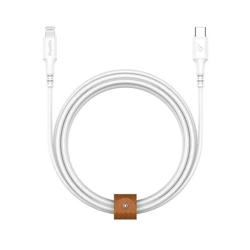 Blupebble PowerFlow USB Type-C To Lightning Data Sync And Charging Cable White