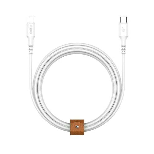 Blupebble Nylon Braided Type-C Cable With Quick Charging 200cm White