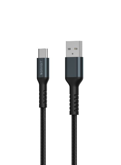 GRABIT GCBL-20 USB-A to Type-C 1.2m  BLK