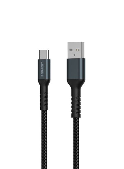 GRABIT GCBL-20 USB-A to Type-C 1.2m  BLK