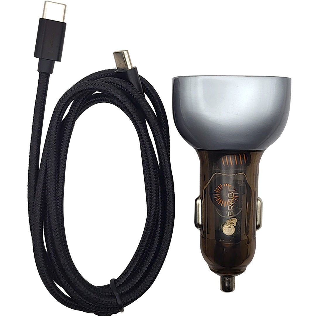 GRABIT GCC-200 68W Car Charger BLK