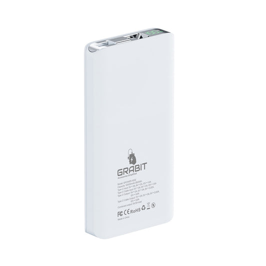 GRABIT GPOWER -100E PWR 10KMAH PD  WHT