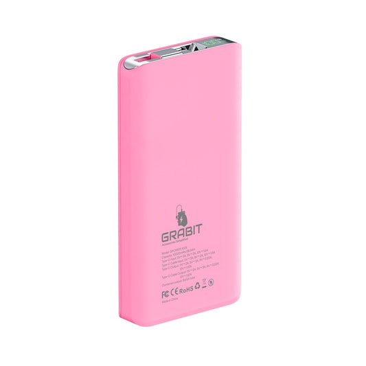 GRABIT GPOWER-100E PWR 10KMAH PD PINK