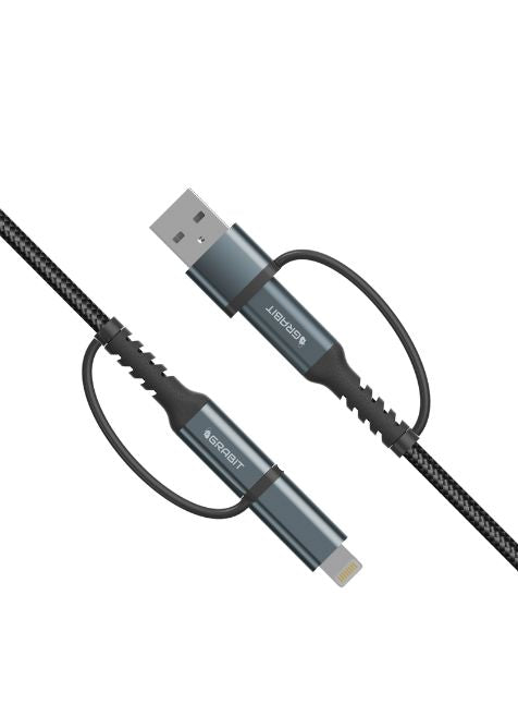 GRABIT GCBL-50 4 N 1 NY Cable USB-C 60W BL