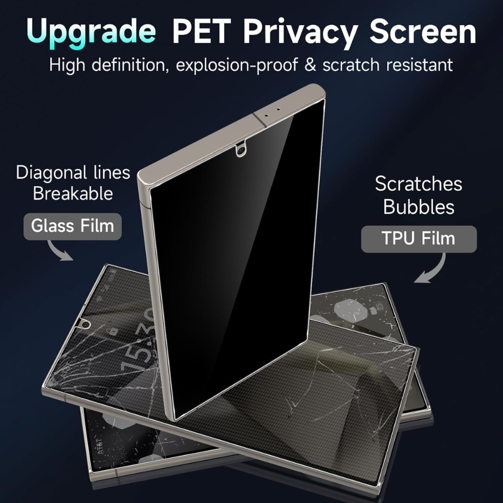 GRABIT Screen360 GLUE S25 Ultra, Full Matte Privacy Glass