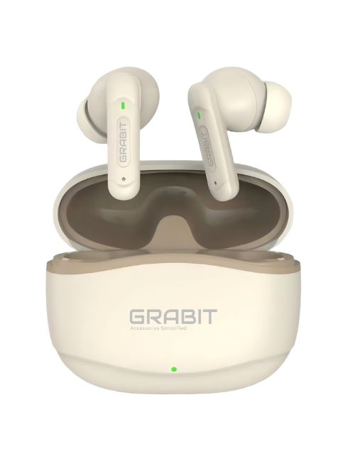 GRABIT G-RUSH TRUE WIRELESS EARBUDS BEIGE