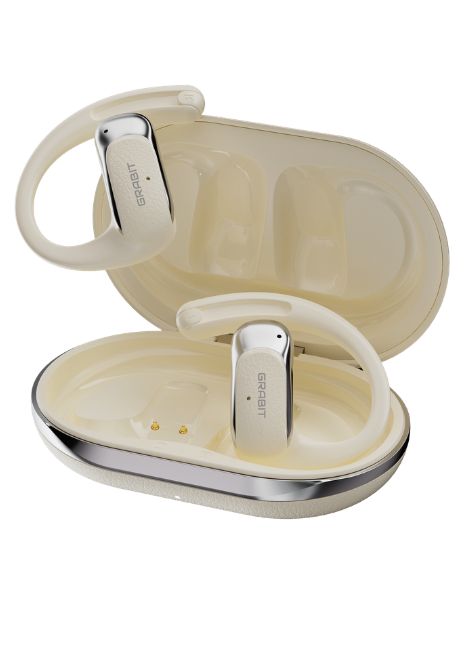Grabit G-Aero open Ear Wireless earbuds  BEIGE
