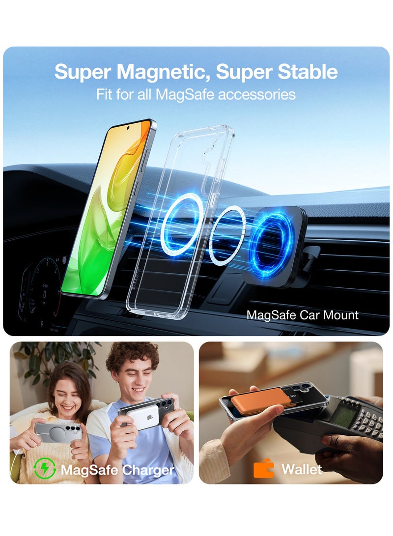 TORRAS Guardian Magnetic Case for Samsung Galaxy S25 - Clear
