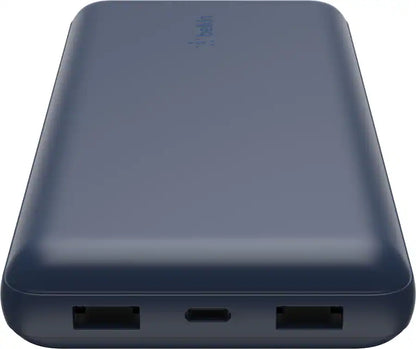 Belkin 20000mAh Power Bank 3-Port Portable Charger 15W – Blue