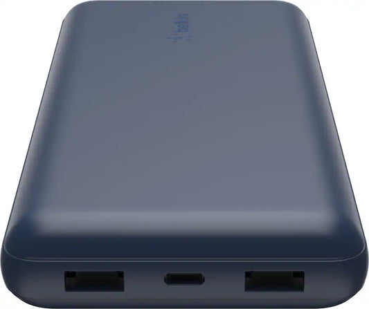 Belkin 20000mAh Power Bank 3-Port Portable Charger 15W – Blue