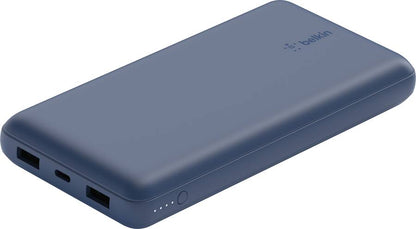 Belkin 20000mAh Power Bank 3-Port Portable Charger 15W – Blue