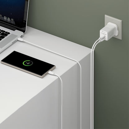 Smartix SXWA65WTE Compact UK Wall Adaptor 65W GaN White