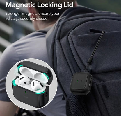 ESR Orbit Hybrid Protective Case for AirPods 4 – Black