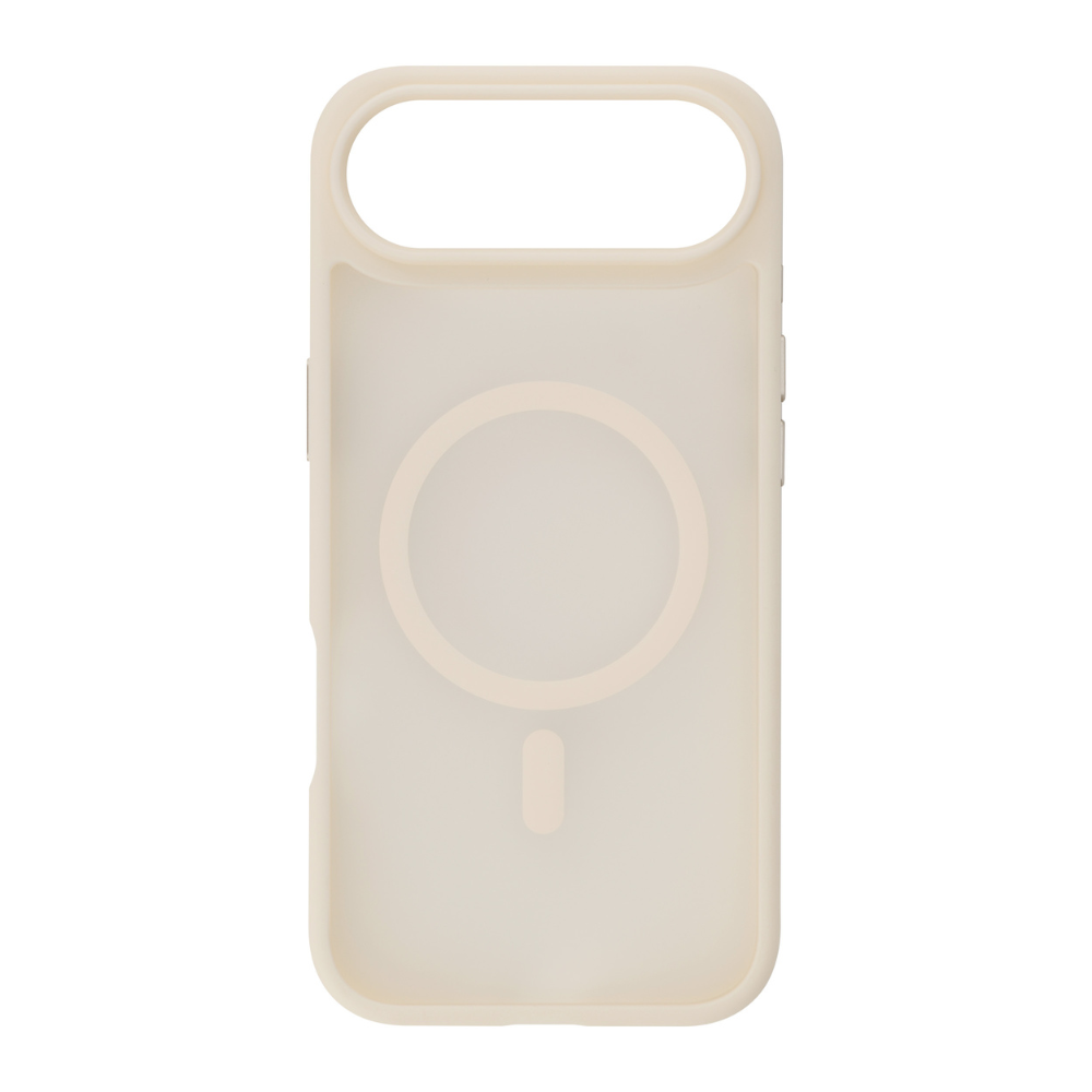 Infinyty Gleam Hybrid Matte Soft Touch MagSafe Case for iPhone Air, Cream
