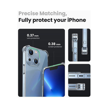 Trands Protective Shockproof Case Cover For Apple iPhone 13 Clear