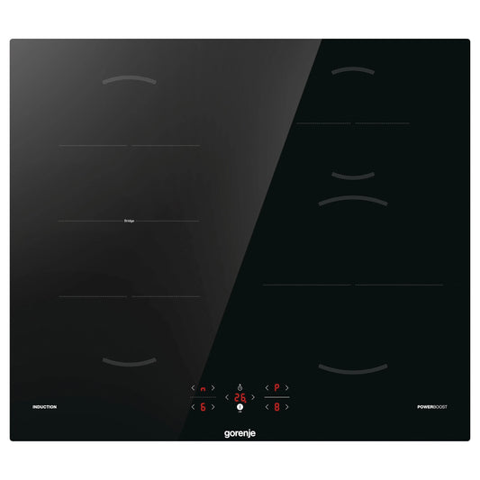 Gorenje 4 Zones Induction Hob, 60cm, Touch Control, Black, GI6421BSC