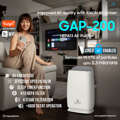 Grabit GAP-200S Smart Air Purifier White