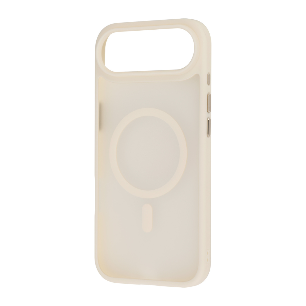 Infinyty Gleam Hybrid Matte Soft Touch MagSafe Case for iPhone Air, Cream