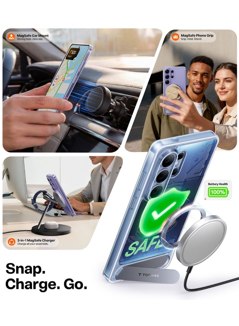 TORRAS Ostand L1 Guardian Case for Samsung Galaxy S26 Ultra - Clear