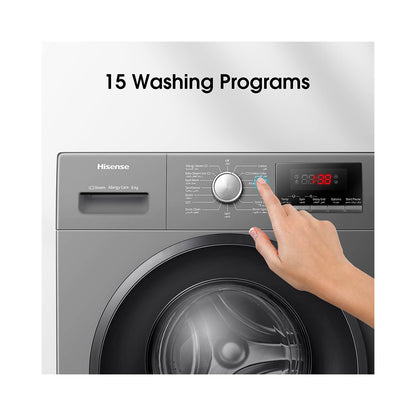 Hisense Front Loading Washing Machine 8Kg Silver WFPV8012EMT