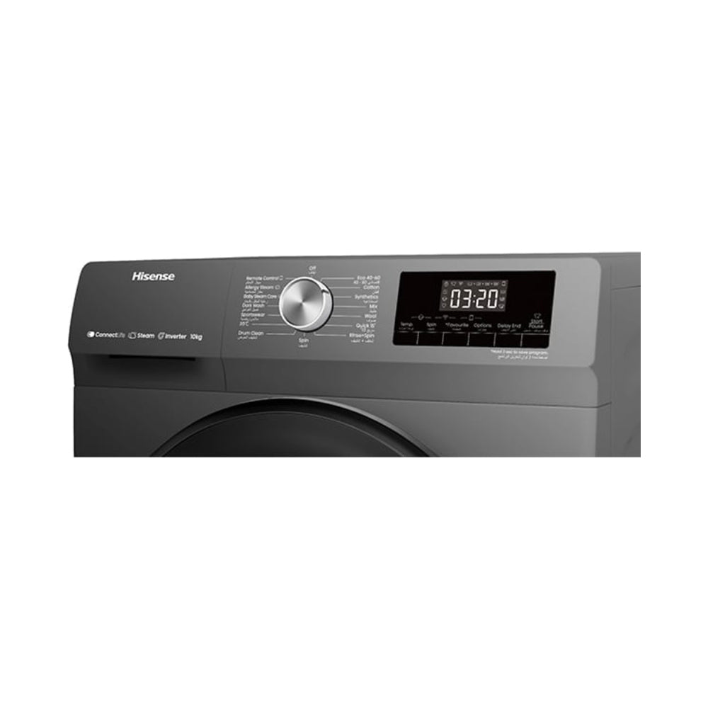 Hisense Front Load Washer Dryer 10kg Titanium Grey WFQA1014EVJMWT