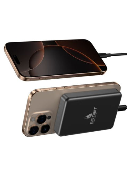 GRABIT GMAG-200 MAGNAT  Qi2 10K mAh BLK