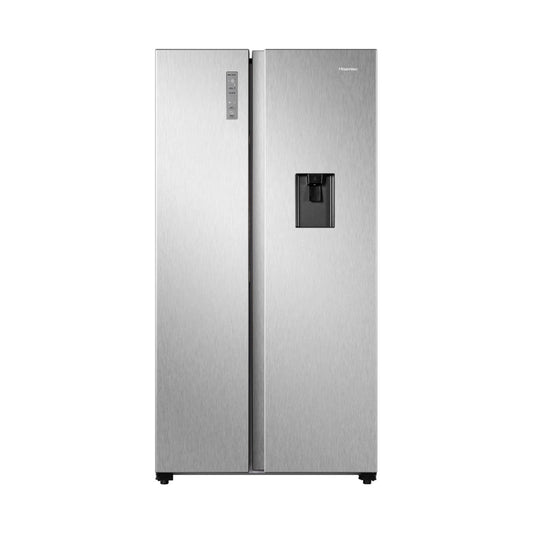 Hisense Side by Side Refrigerator with Water Dispenser 508L Silver RS670N4WSU1