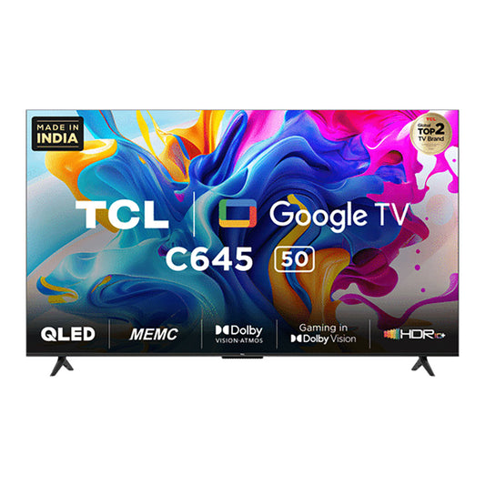 TCL QLED 4K Ultra HD Google TV 50-Inch Black 50C645