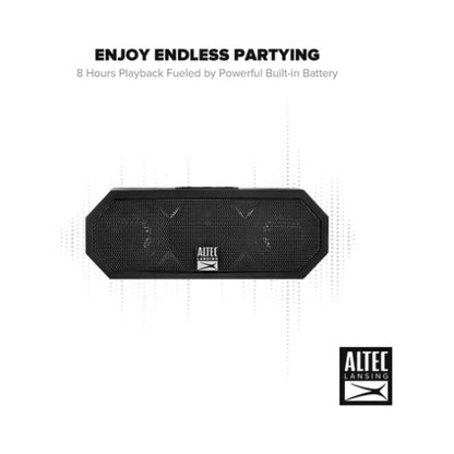 Altec Lansing Jacket H20 Rugged Bluetooth Speaker Black