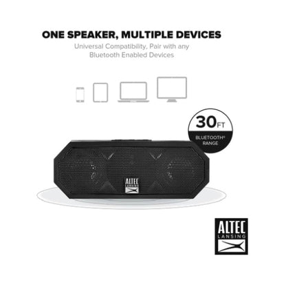 Altec Lansing Jacket H20 Rugged Bluetooth Speaker Black