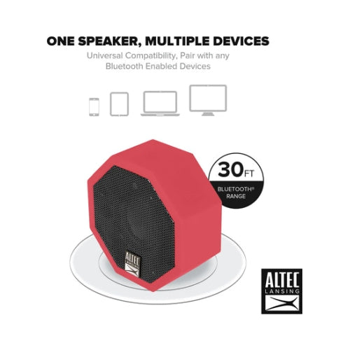 Altec Lansing Solo Bluetooth Speaker Red