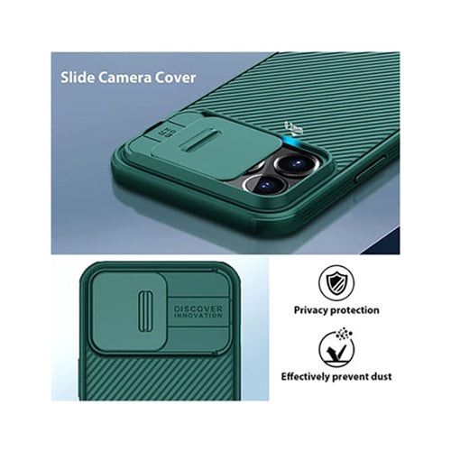 X-Fitted Camera Protector With Bracket Case Cover For Apple iPhone 13 Pro Max Green