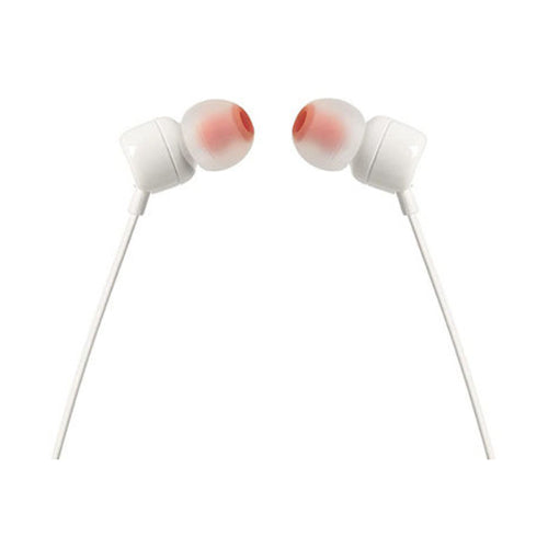 JBL T110 Wired In-Ear Earphones White