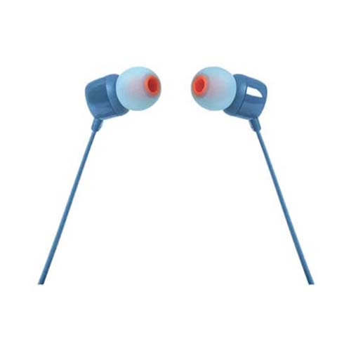 JBL T110 Wired In-Ear Earphones Blue