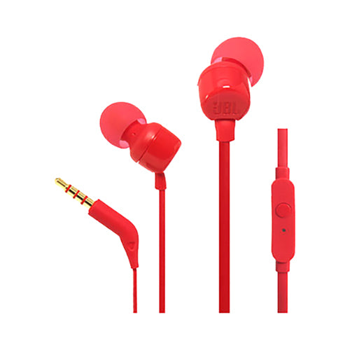 JBL Wired In-Ear Earphones Red