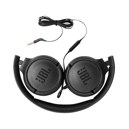 JBL T500 Wired On-Ear Headphones Black