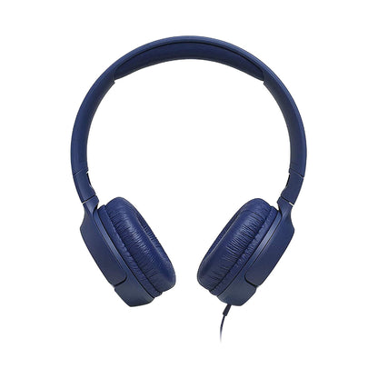 JBL T500 Wired On-Ear Headphones Blue