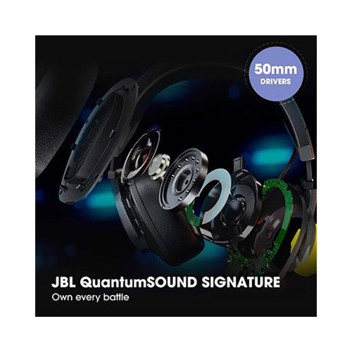 JBL Quantum 200 Wired Over-Ear Gaming Headset Black