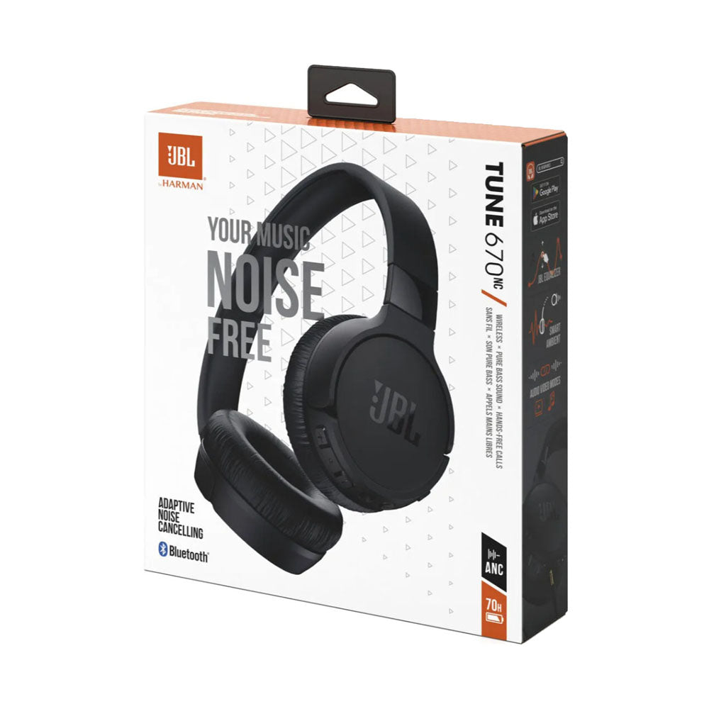 JBL Tune 670NC Wireless On-Ear Headphones Black