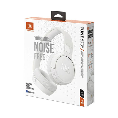 JBL Tune 670NC Wireless On-Ear Headphones White