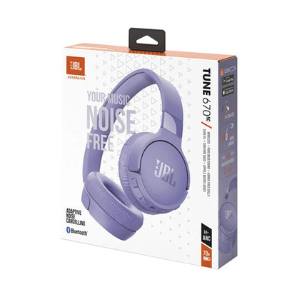 JBL Tune 670NC Wireless On-Ear Headphones Purple