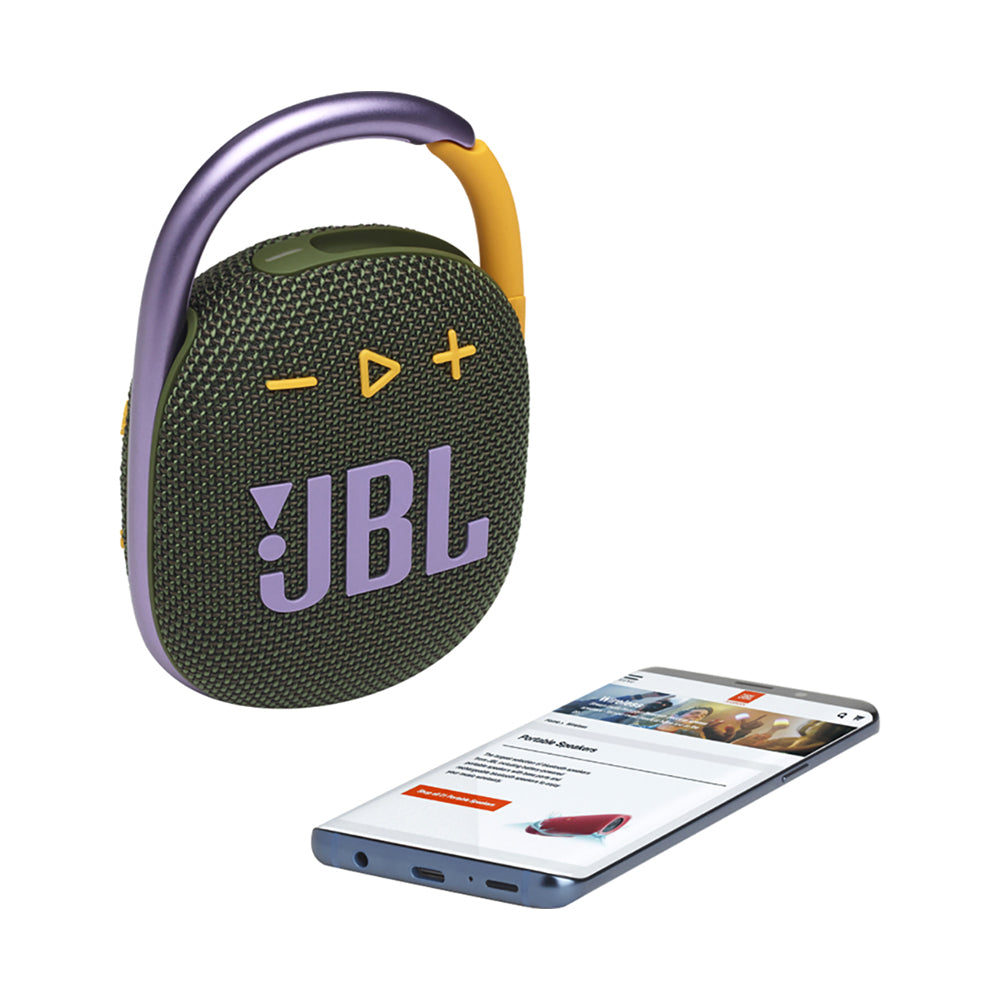 JBL Clip 4 Portable Bluetooth Speaker Green