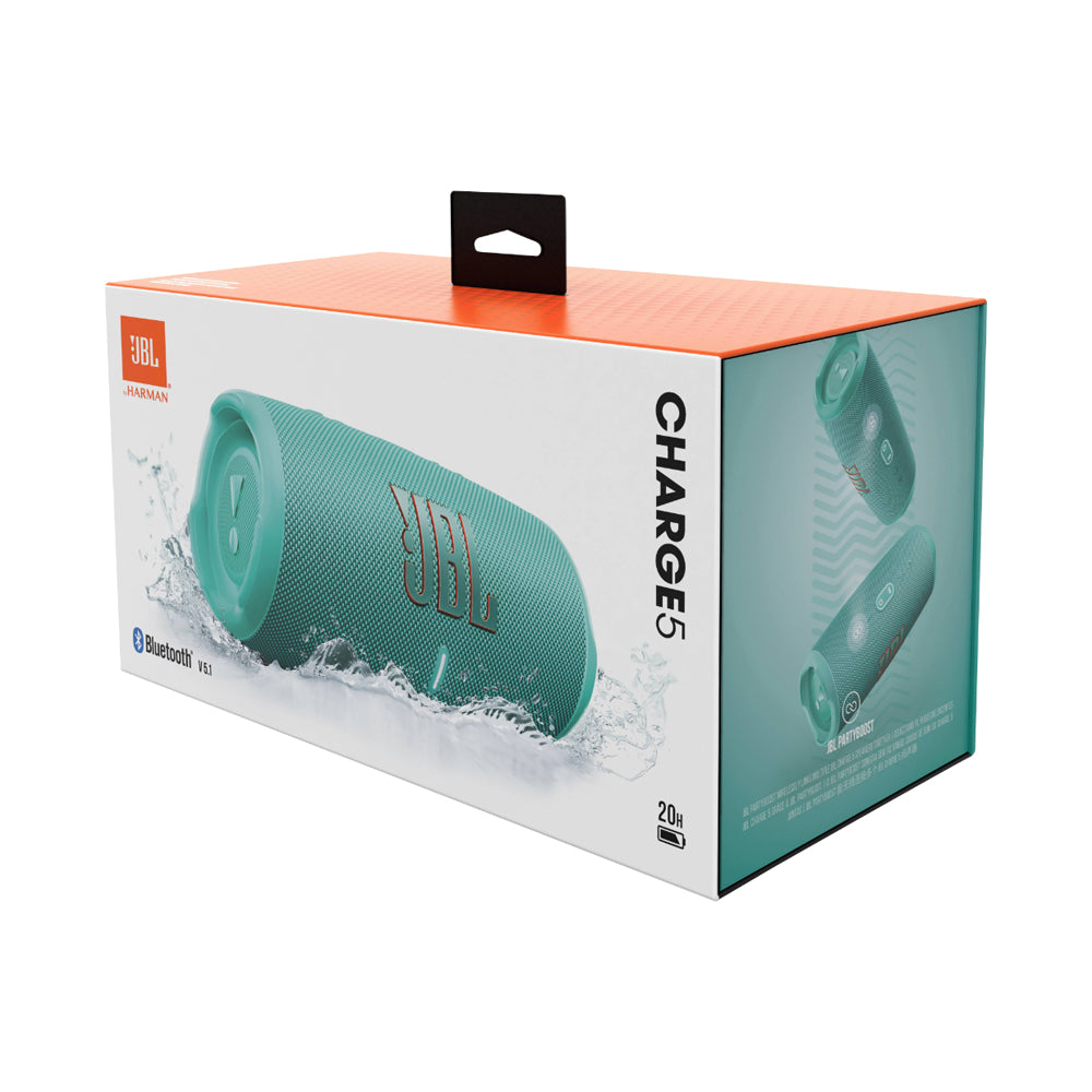 JBL hot Charge 5 Waterproof Portable Bluetooth Speaker TEAL