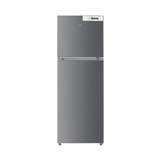 TCL Double Door Top Mount Refrigerator 433L Silver P433TMN