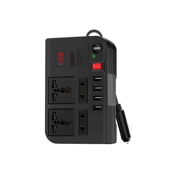 Green Spark 3 Car Power Inverter Charger Black