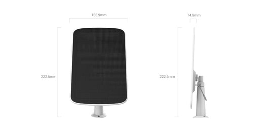 EZVIZ WEATHERPROOF SOLAR PANEL 6.18W BLK