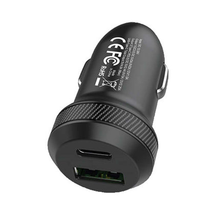 Smart 27W Car Charger Black