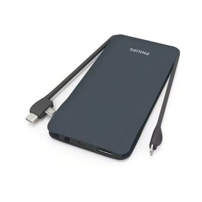 Philips Portable Power Bank with Cable 10000mAh Black